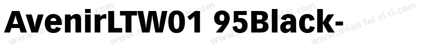 AvenirLTW01 95Black字体转换